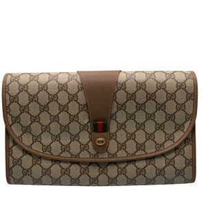Preowned Gucci Sherry line GG clutch